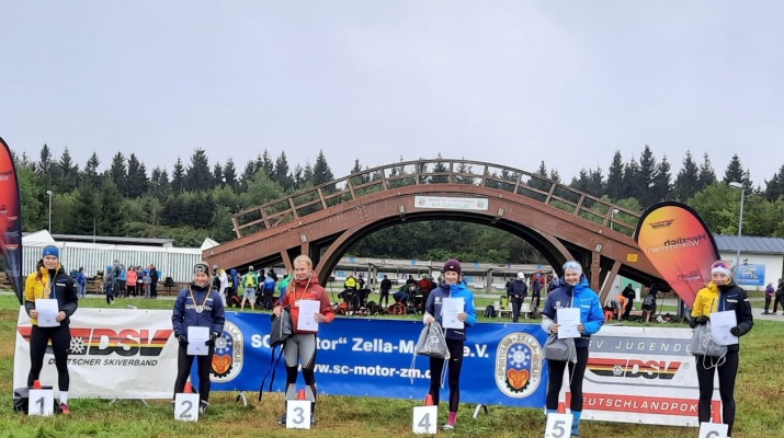 Siegerehrung U16w Skiroller mod